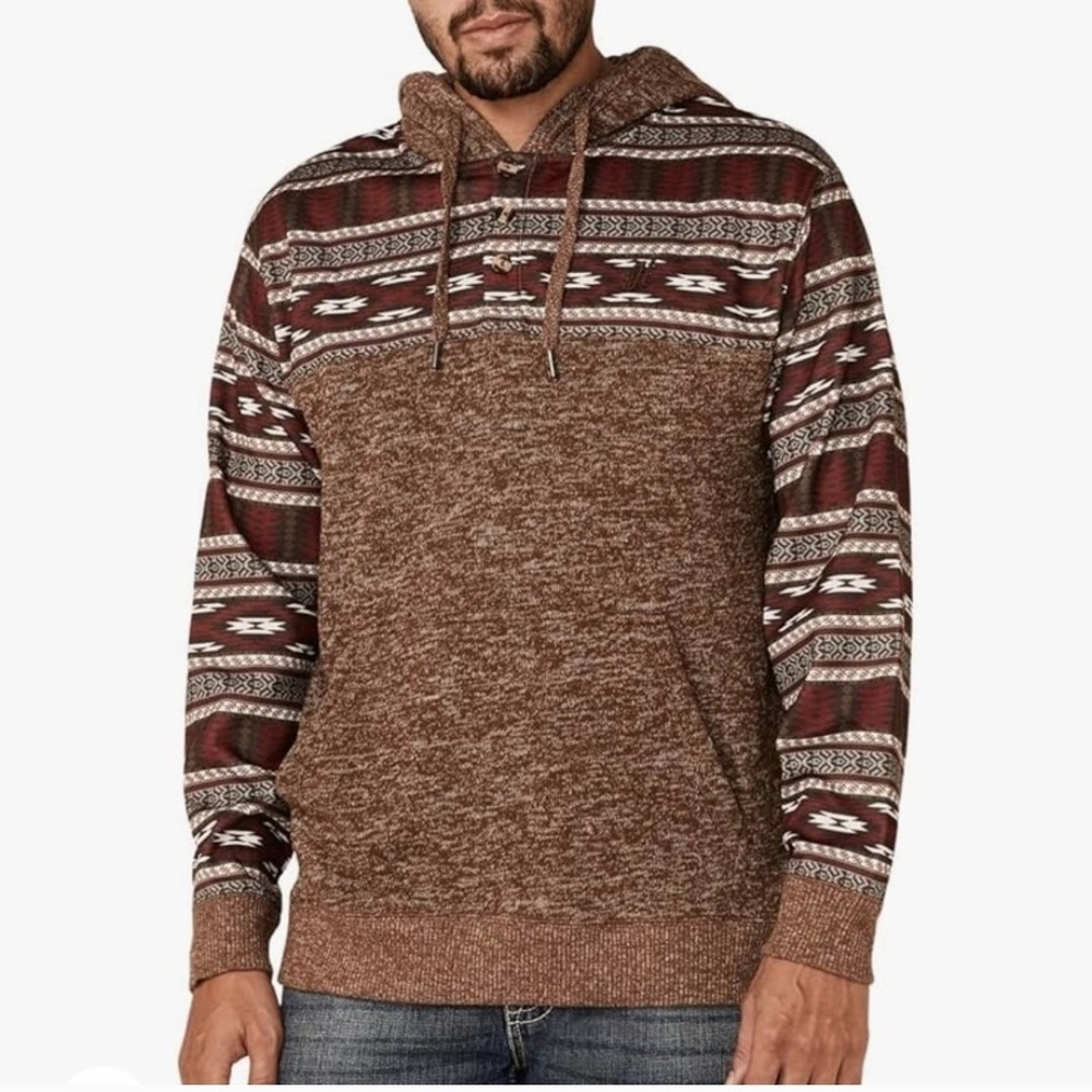 Men’s Hooey Nomad Jimmy Brown Hoodie, Size XXL, New in bag with tags